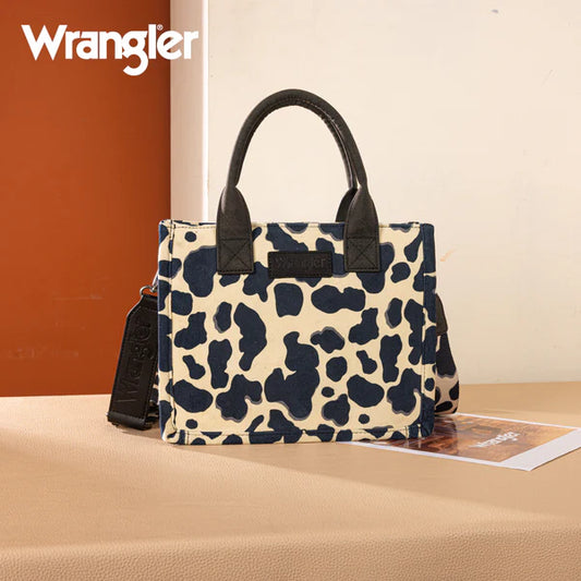 Montana West Wrangler Cow Print CC Tote/Crossbody