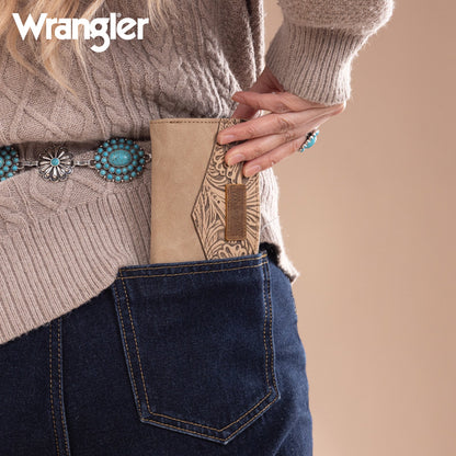 Montana West Wrangler Floral Tooled Card Holder