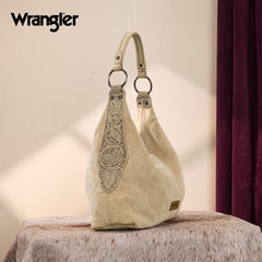 Wrangler Floral Tooled Hobo Bag with Pouch
