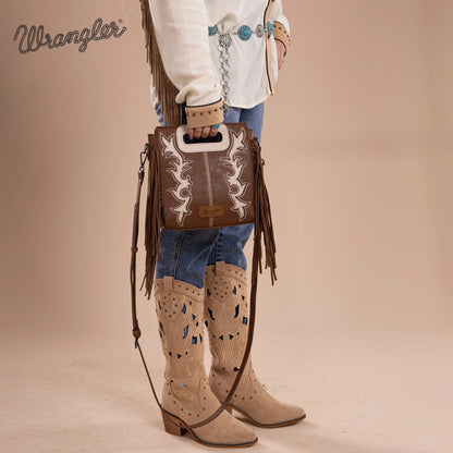 Wrangler Top Handle Boot Scroll Crossbody