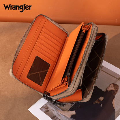 Wrangler Dual Zipper Large Wallet
