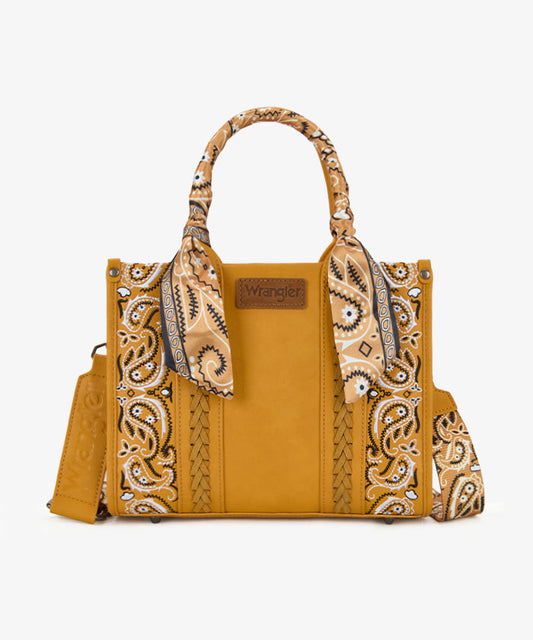 Montana West Wrangler Bandana Paisley Print Tote/Crossbody