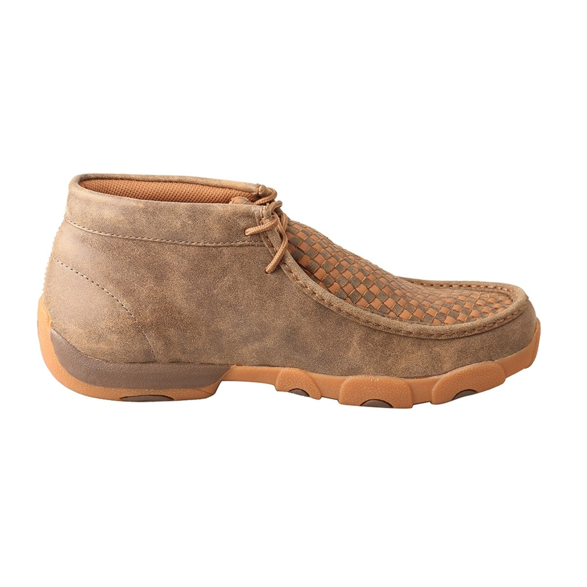 Twisted X Chukka Bomber Brown/Tan Basketweave