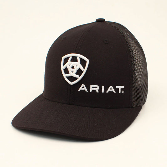 Ariat Black/White Logo Hat