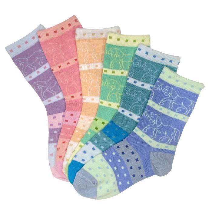 Youth Pony Party Crew Socks