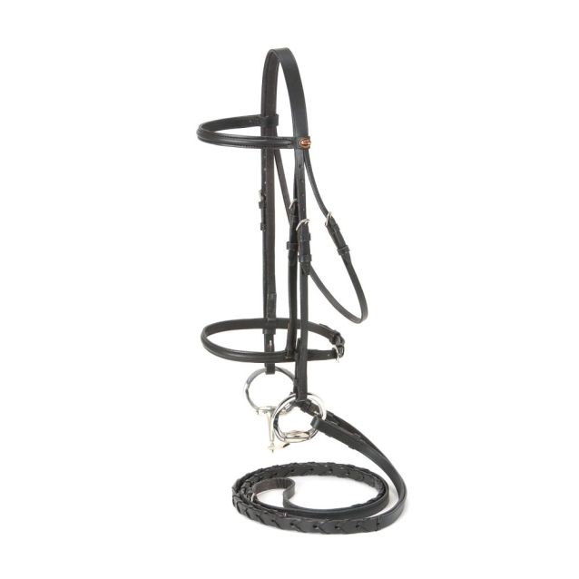 Tough 1 Raised Snaffle Bridle Brown