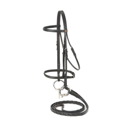 Tough 1 Raised Snaffle Bridle Brown