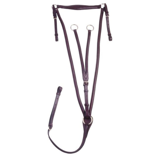 Tough 1 Breastplate with Running Martingale Brown