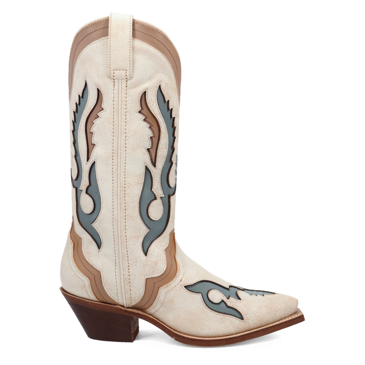 Laredo Honky Tonk Halo Leather Boot Off White