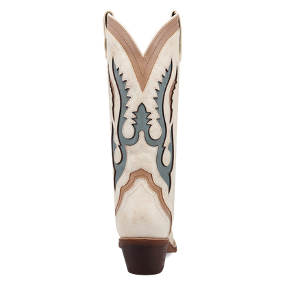 Laredo Honky Tonk Halo Leather Boot Off White