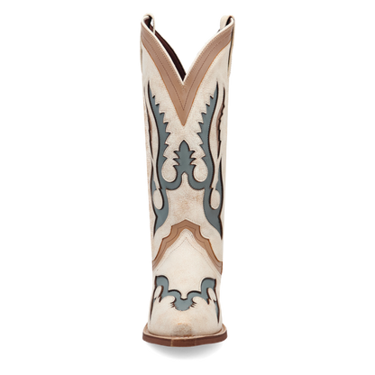 Laredo Honky Tonk Halo Leather Boot Off White