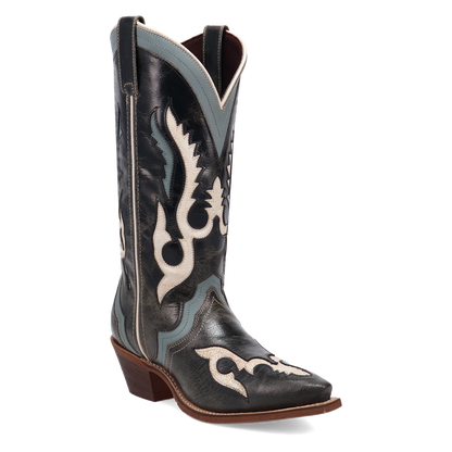 Laredo Honky Tonk Halo Leather Boot Navy