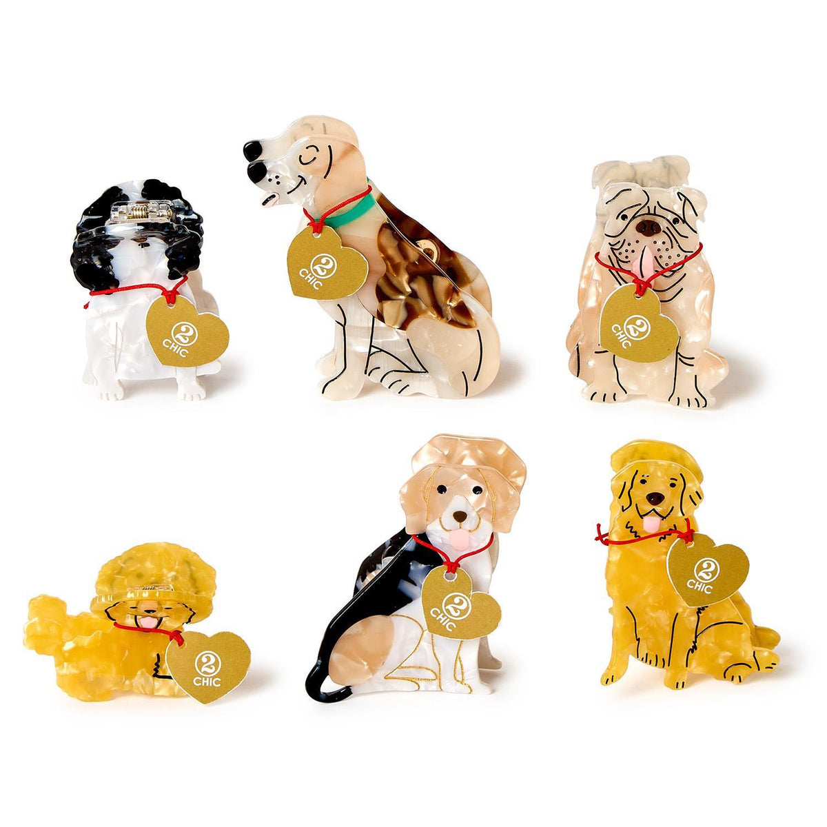 Two's Company Dog Claw Clips