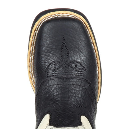 Durango Lil Rebel Black/Cream Square Toe