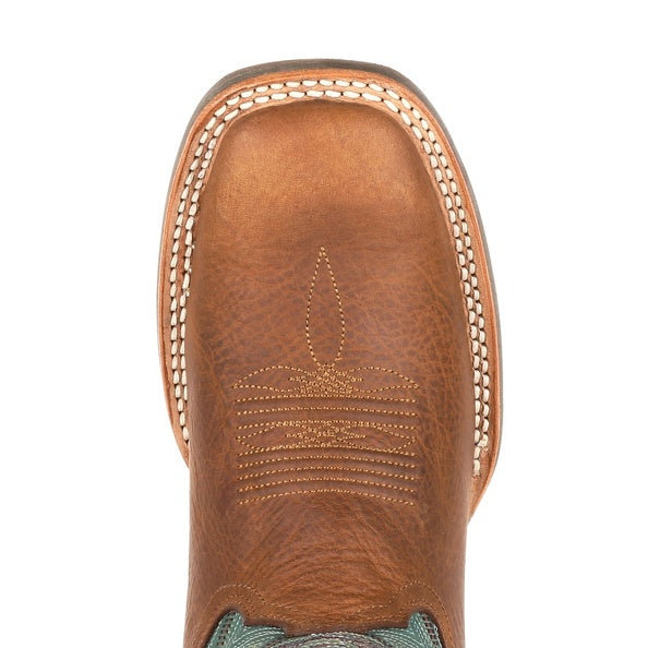 Durango Rebel Pro Turquoise/Tan Square toe