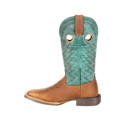 Durango Rebel Pro Turquoise/Tan Square toe