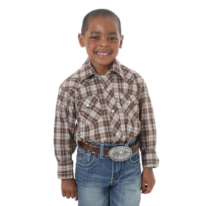 Wrangler Kids Assorted Plaid Snap