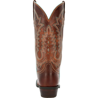 Durango Crush Brown/Turquoise Piping Snip Toe