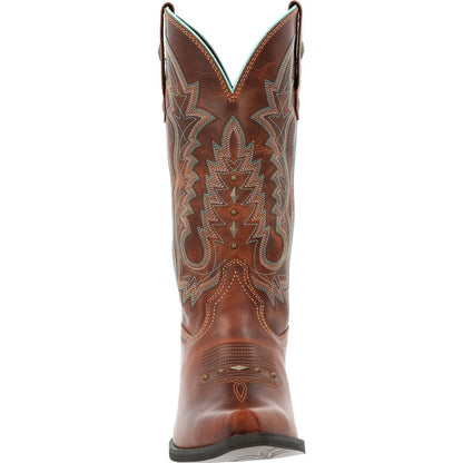 Durango Crush Brown/Turquoise Piping Snip Toe