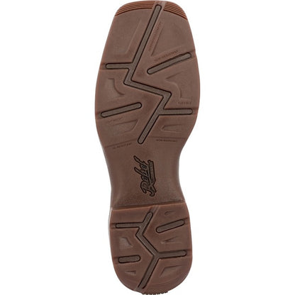 Durango Rebel Brown/Saddle Vamp Teal Stitch