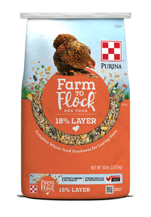 Purina Farm to Flock 18% Layer Hen Feed