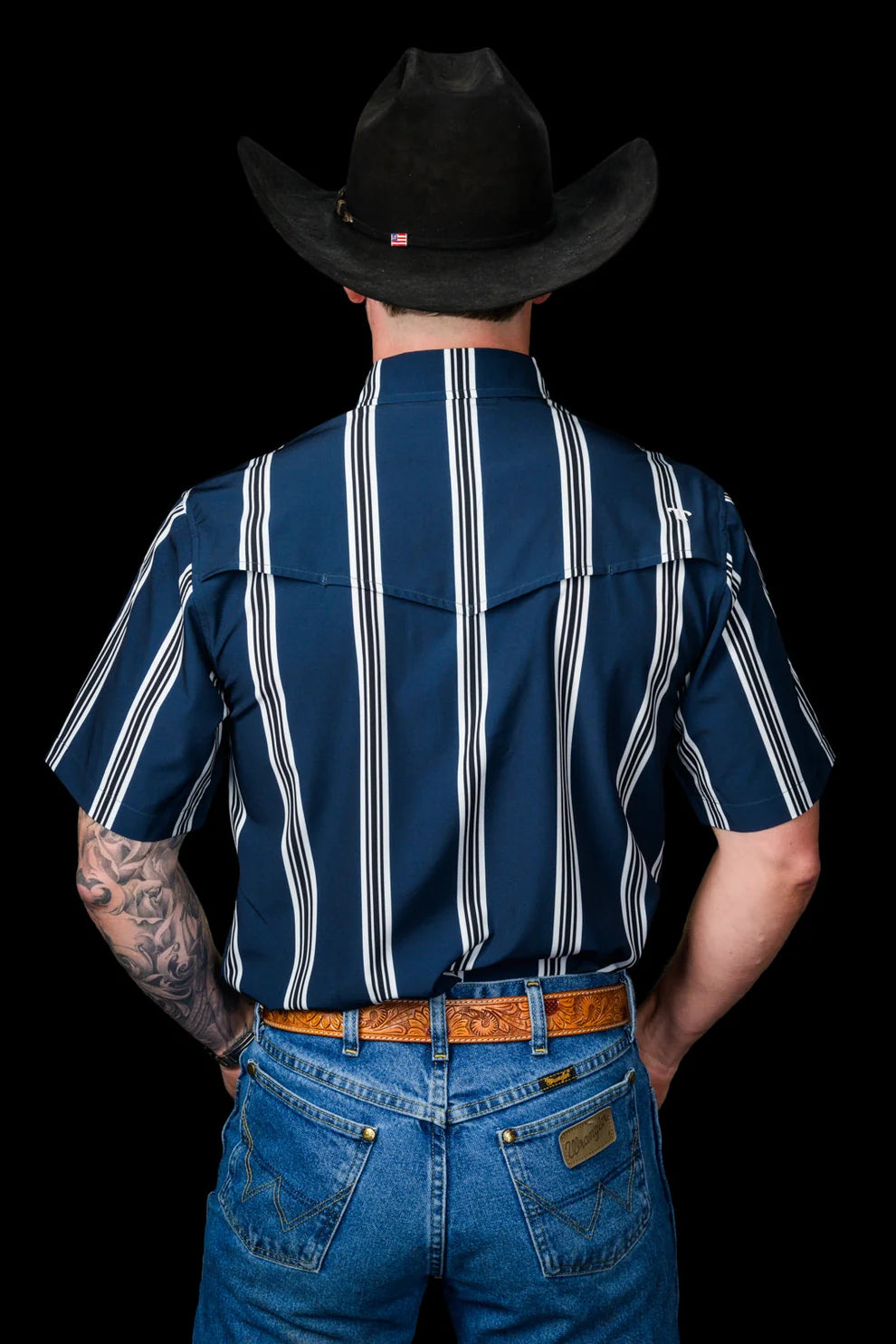 Ferrell The Hatfield Short Sleeve Snap Shirt Blue