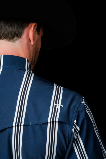 Ferrell The Hatfield Short Sleeve Snap Shirt Blue