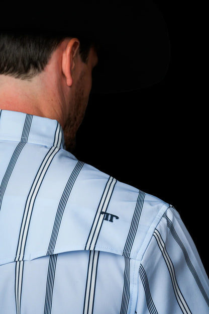 Ferrell The Denver Long Sleeve Snap Shirt Blue