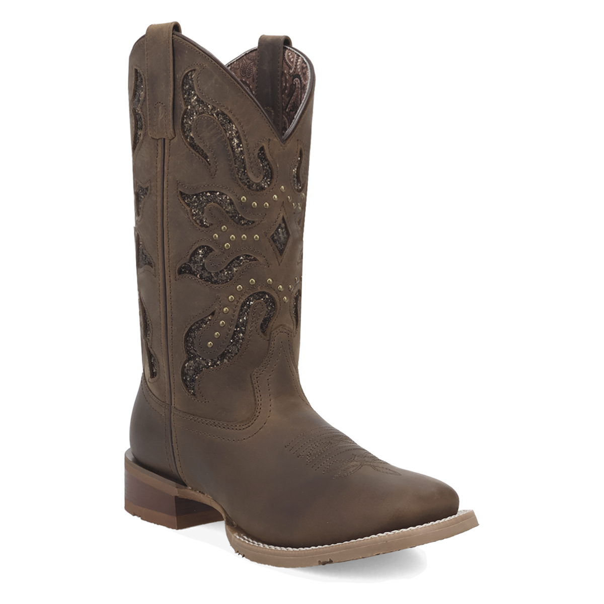 Laredo Lonsetar Lace Leather Boot Square