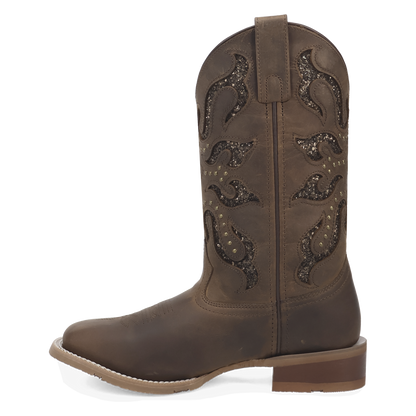 Laredo Lonsetar Lace Leather Boot Square