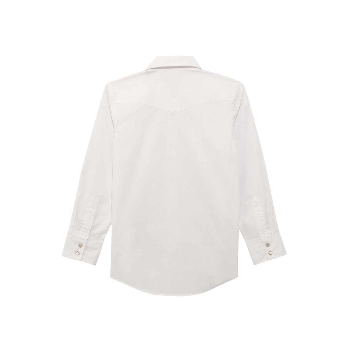Wrangler Kids Long Sleeve White Snap