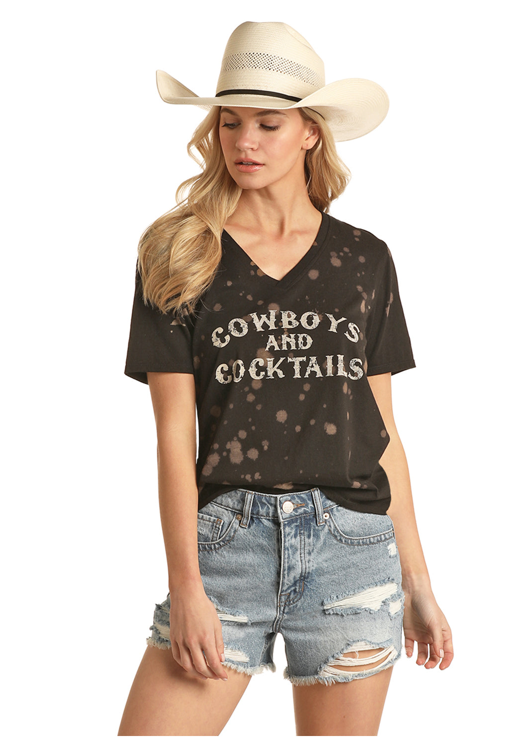 Rock and Roll Cowboys and Cocktails Tee