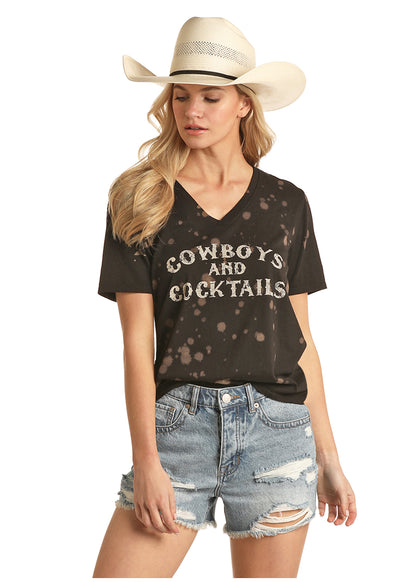 Rock and Roll Cowboys and Cocktails Tee