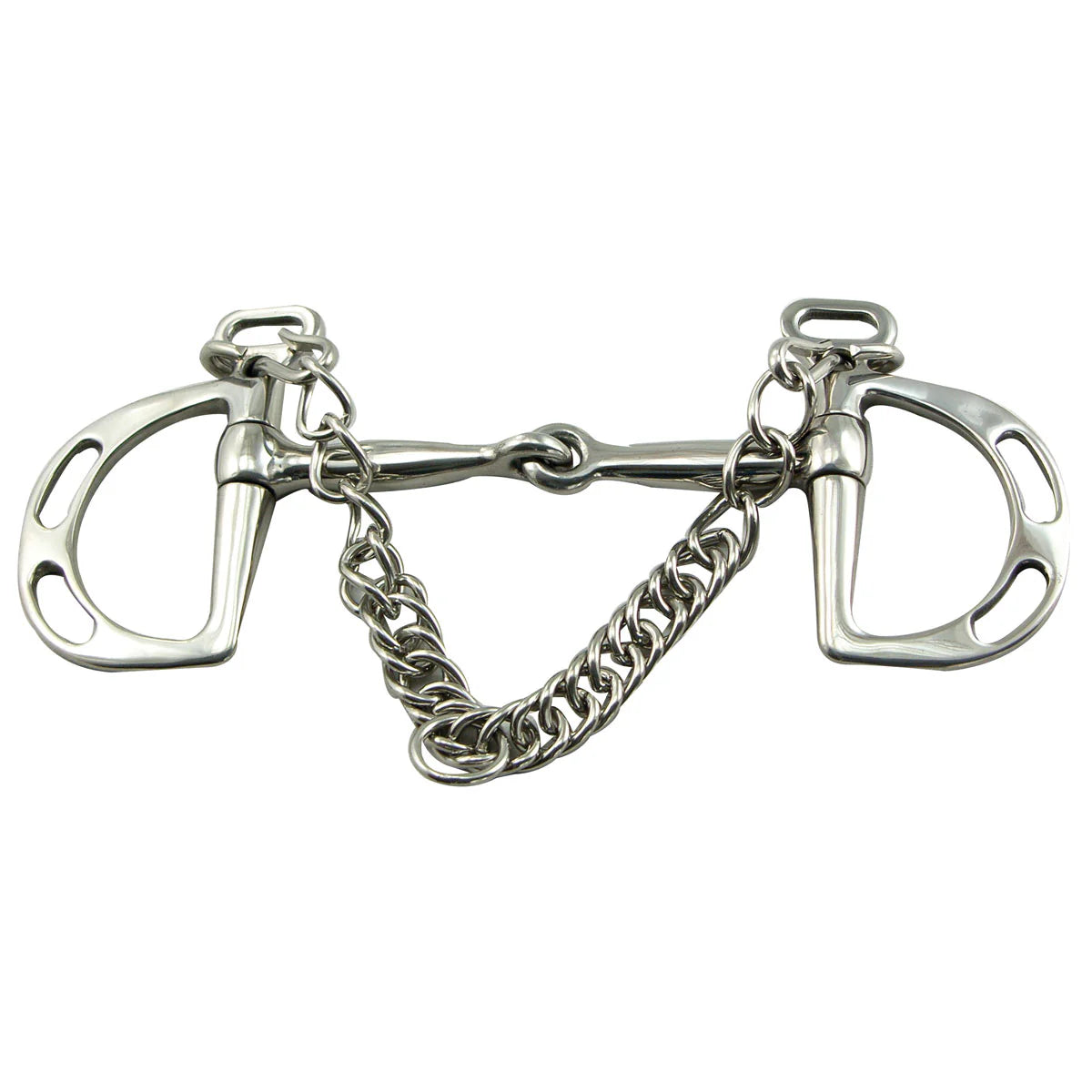 Kimberwick Stainless Steel Snaffle Bit Slotted