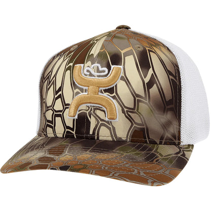 Hooey Bass Kryptek Brown/White Fitted