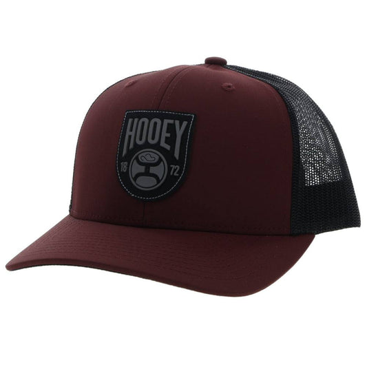 Hooey Bronx Maroon/Black Grey Patch