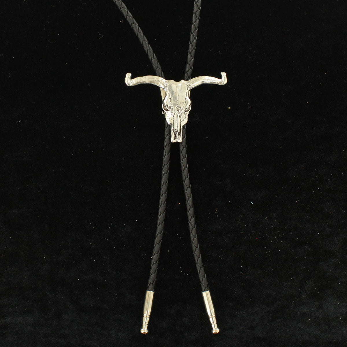 M&F Longhorn Skull Bolo Tie