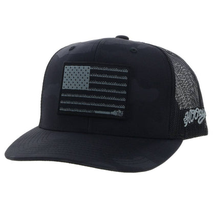 Hooey Liberty Roper Black/Grey Patch Youth