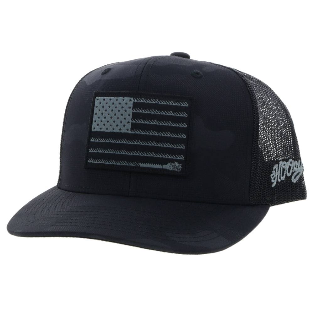 Hooey Liberty Roper Black/Grey Patch