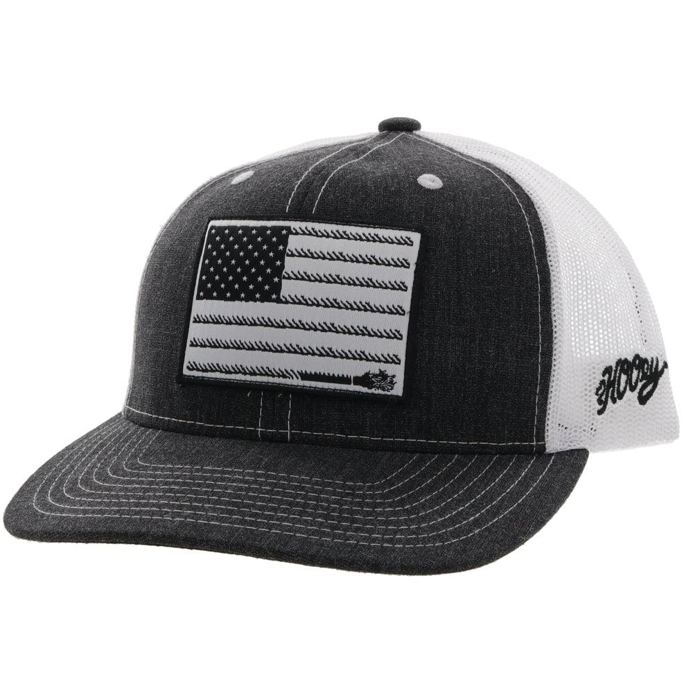 Hooey Liberty Roper Charcoal/White/Black Hat