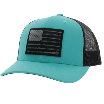 Hooey Liberty Roper Turquoise/Black Hat