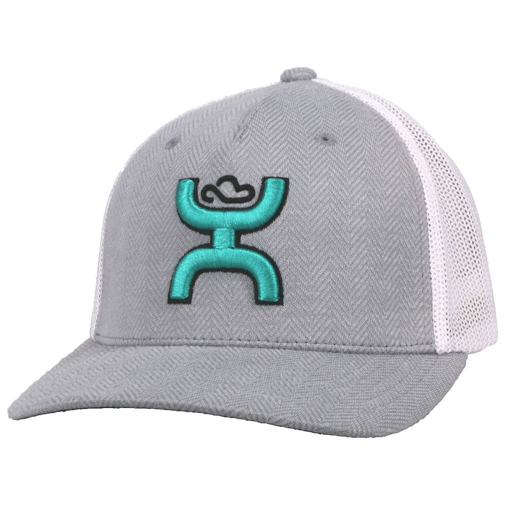Hooey Coach Grey/White/Turquoise Hat