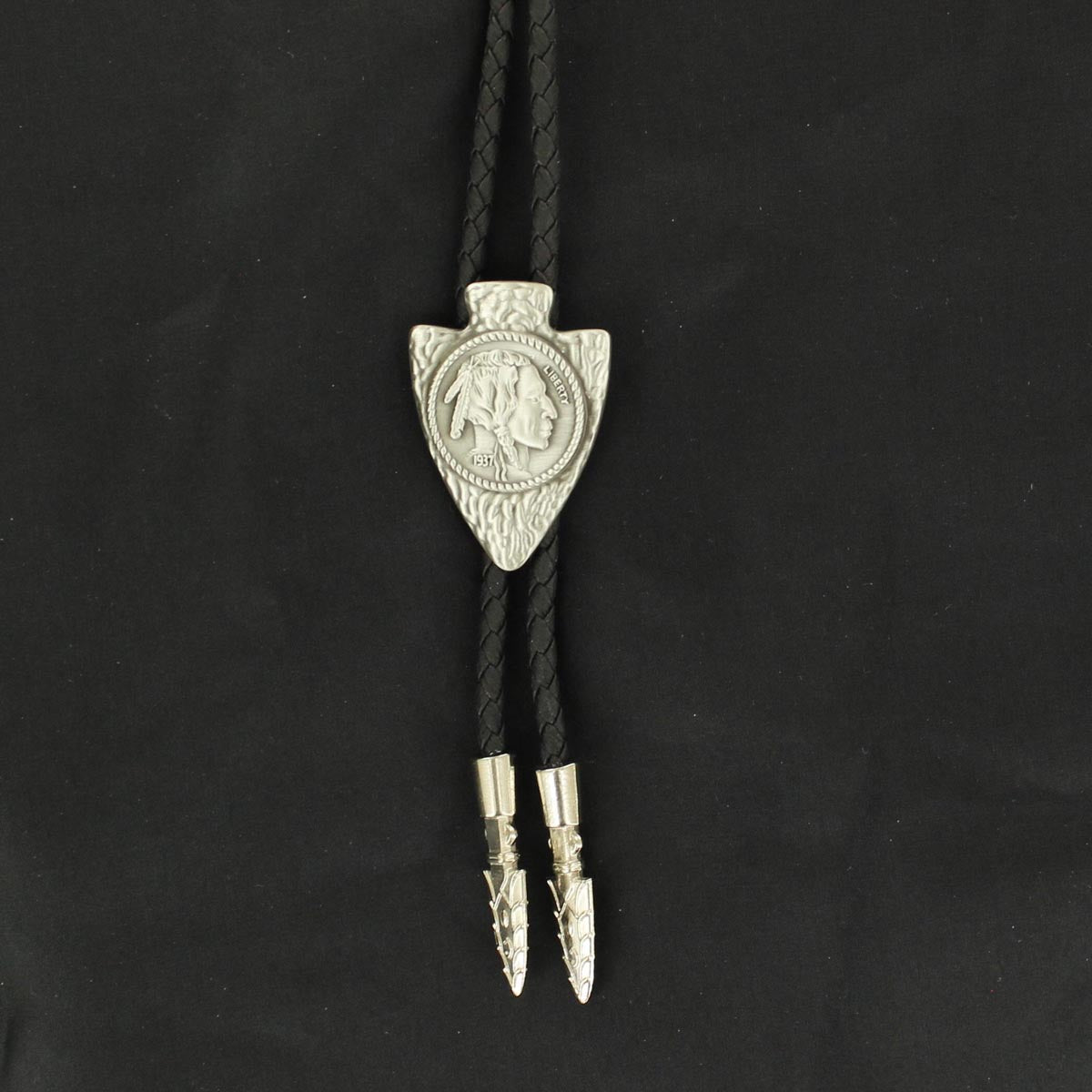 Double S Arrowhead Bolo Tie