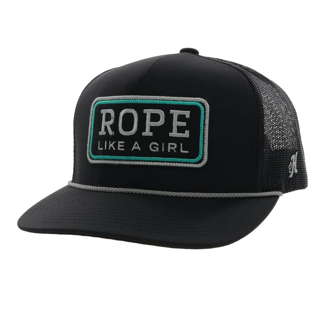 Hooey Rope Like a Girl Black/Black Hat