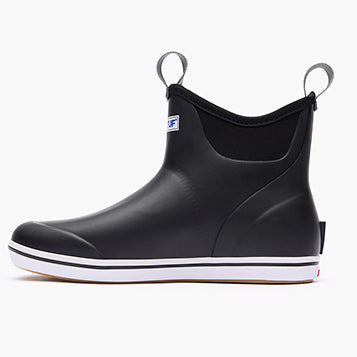 XtraTuf Mens Ankle Deck Boot Black