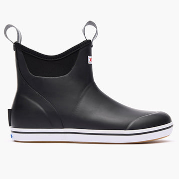 XtraTuf Mens Ankle Deck Boot Black