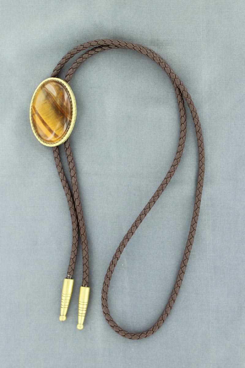 Tigers Eye Bolo Tie
