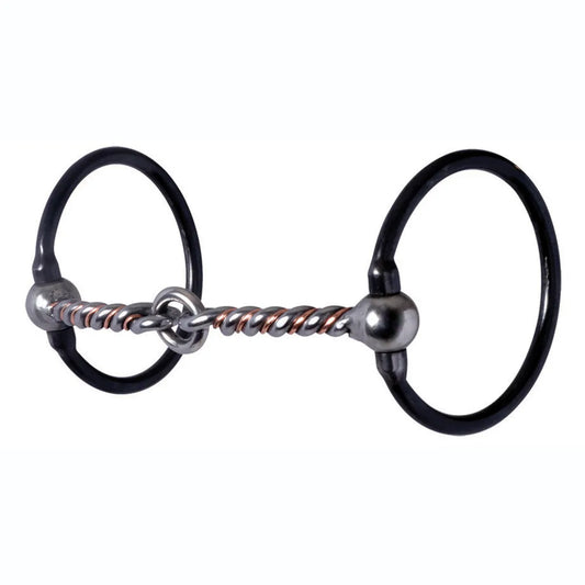 Reinsman Black Tie 3 Piece Sweet and Sour Snaffle