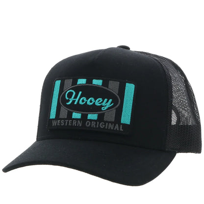 Hooey Trucker Hat Sudan Black with Grey Patch