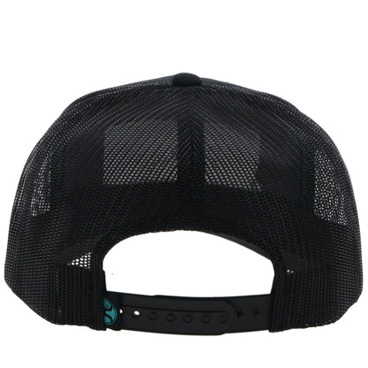 Hooey Trucker Hat Sudan Black with Grey Patch